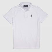 Polo "letters" blanco