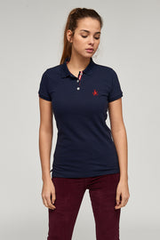 Polo liso Rmtic. navy