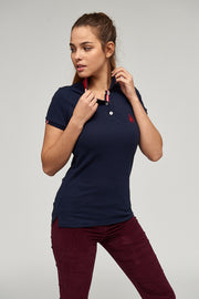 Polo liso Rmtic. navy